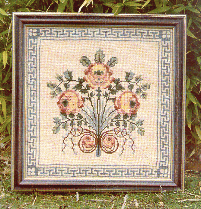 Antique Roses Needlepoint Kit